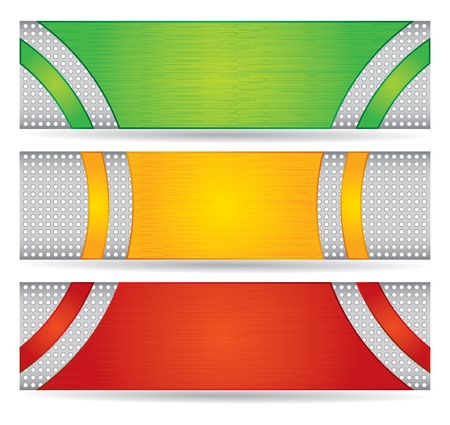 Website header or banner design set のイラスト素材