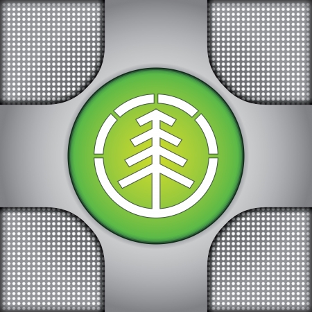 Communication concept with pine sign - template with copy space areaのイラスト素材