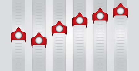 Graph of development with copy paste areaのイラスト素材