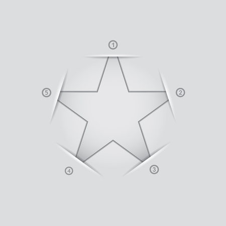 Presentation template with design element and copy space areaのイラスト素材