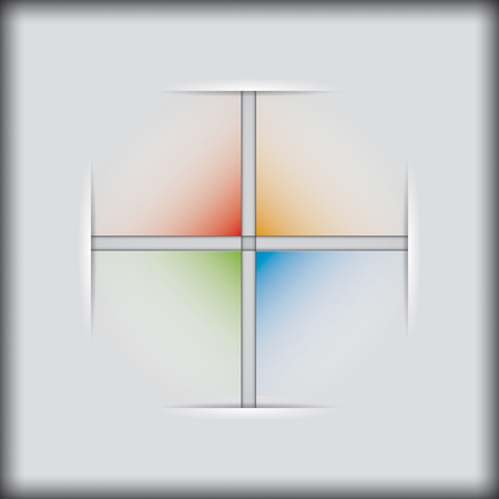 Presentation template with design element and copy space areaのイラスト素材