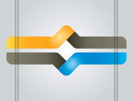 Communication concept with color line - template with copy space areaのイラスト素材