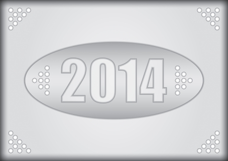 2014 - Happy New Year - illustration for business presentationのイラスト素材