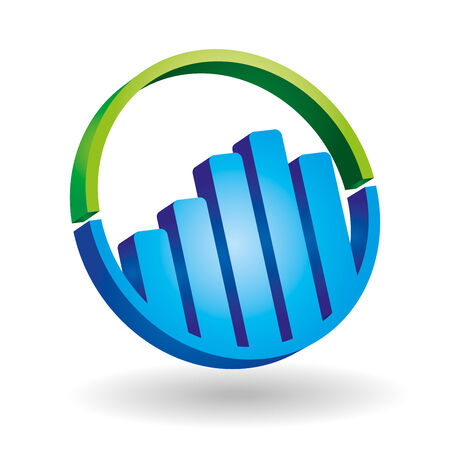 Graph icon - graphics for business template のイラスト素材