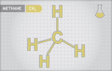 Chemical presentation template for education - carbon dioxideのイラスト素材