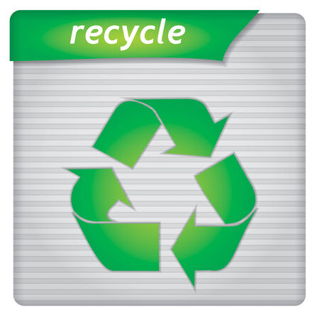 Presentation template - ecology concept with recycle のイラスト素材