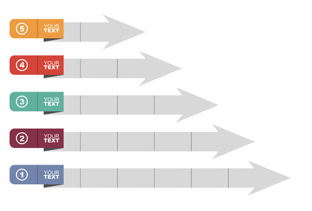 Graph of development, illustration with copy space areaのイラスト素材