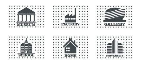 Flat design, construction and industrial icon setのイラスト素材