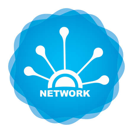 Network icon on abstract background for your designのイラスト素材