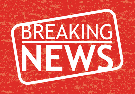 breaking news sign, abstract editable illustrationのイラスト素材