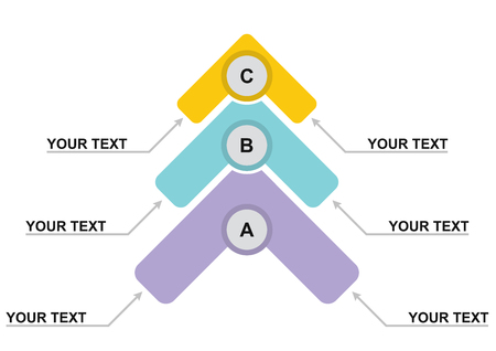 Flowchart element  abstract business illustration for your templateのイラスト素材