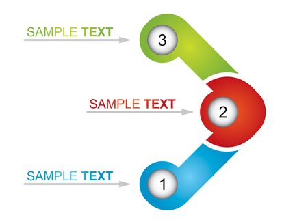 Flowchart element - abstract business illustration for your templateのイラスト素材