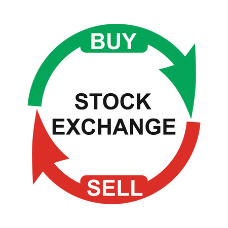 Stock exchange charts with abstract background and diagramのイラスト素材