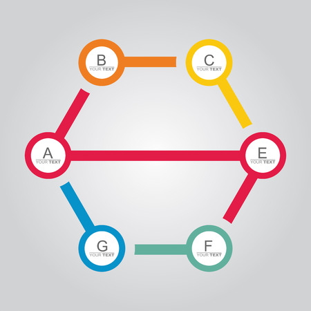 Business concept - flow chart with arrowsのイラスト素材