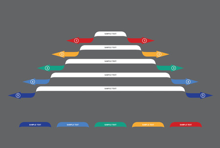 Graph of development, illustration with copy space areaのイラスト素材