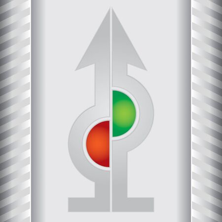 Graph of development, illustration with copy space areaのイラスト素材