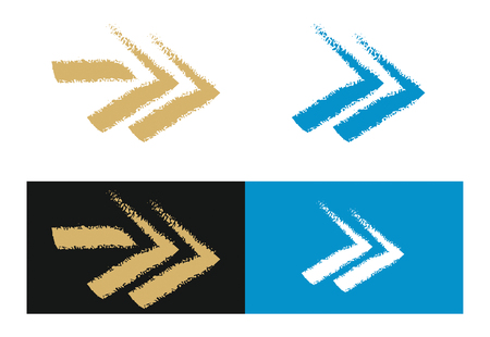 Arrows set, hand drawing graphics elementのイラスト素材