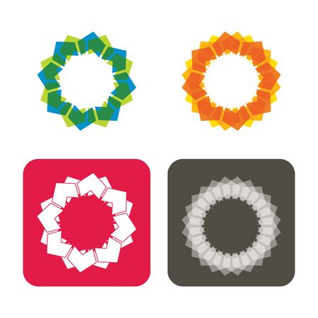 Template with abstract Star collection, for your designのイラスト素材