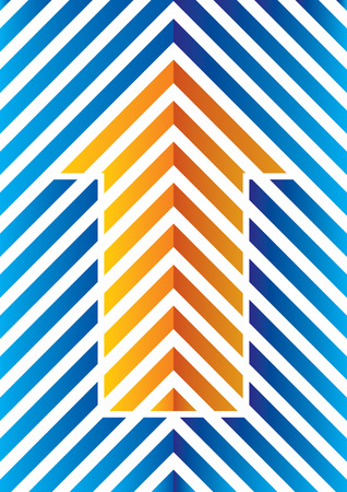 Arrows with blue lines - illustration for your templateのイラスト素材