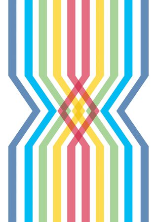 Presentation template with simple color lines for your designのイラスト素材