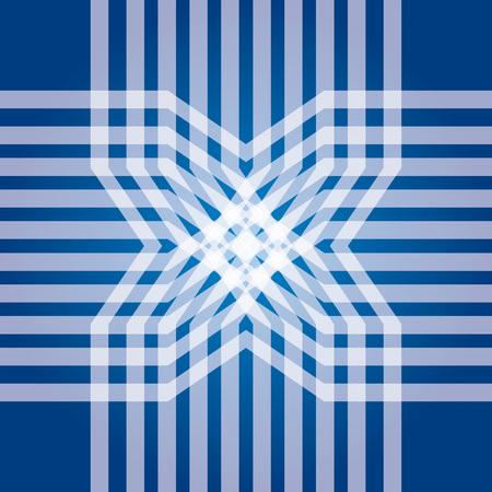Blue background with abstract geometrical formのイラスト素材