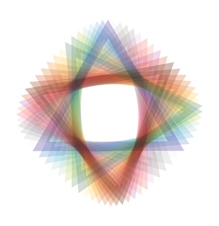 Abstract illustration with color shapeのイラスト素材