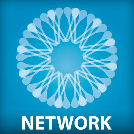 Network icon, abstract illustration.のイラスト素材