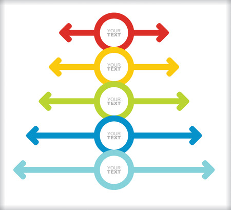 Business concept - flow chart with arrowsのイラスト素材