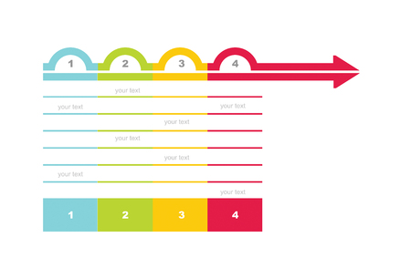 Flowchart template - abstract illustration with copy paste area.のイラスト素材