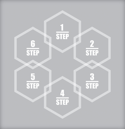 Business concept, flow chart template for presentationのイラスト素材