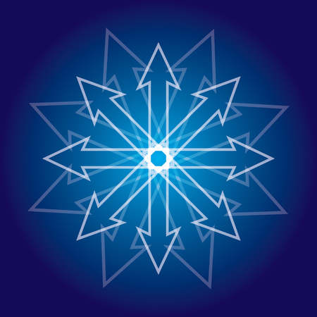 Communication concept - template with white arrowsのイラスト素材