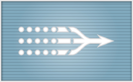 Vector flow chart template, with arrowsのイラスト素材