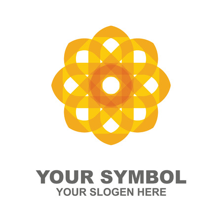 Abstract floral icon template for your company logo conceptのイラスト素材