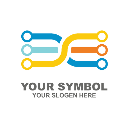 Abstract technology icon template for your company logo conceptのイラスト素材