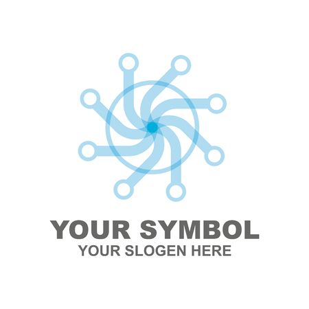 Abstract technology icon template for your company logo conceptのイラスト素材