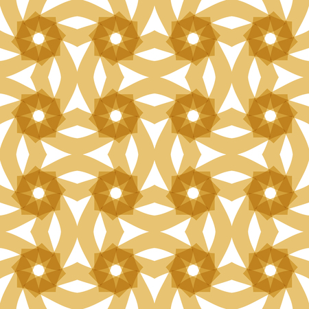 Seamless abstract floral background with transparent grid.のイラスト素材