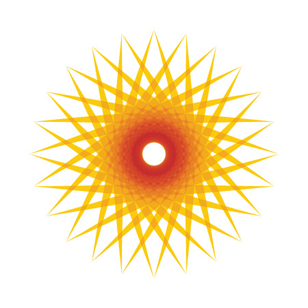 Abstract sun icon, vector illustration for your designのイラスト素材
