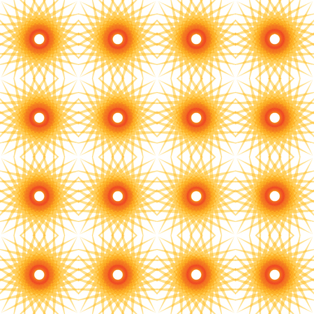Seamless abstract background with yellow sun iconsのイラスト素材