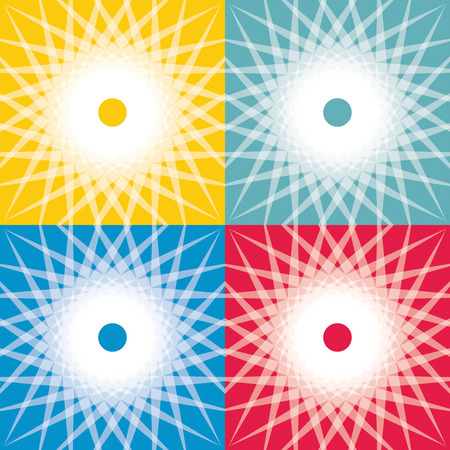Seamless abstract background with sun iconsのイラスト素材