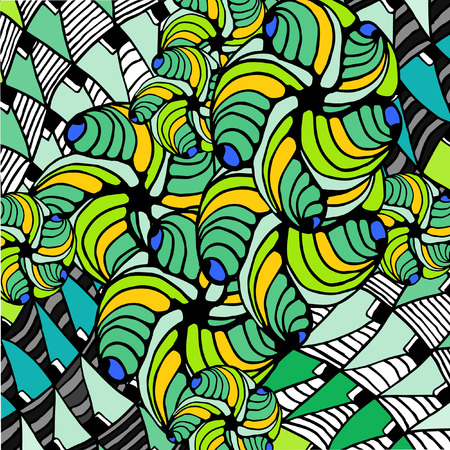 abstract background of geometric shapes and lines weavesの写真素材