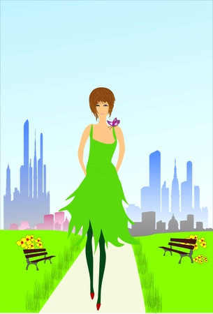 Mrs. springのイラスト素材