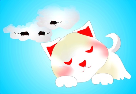 Cat sleepのイラスト素材