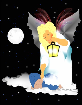 guardian angelのイラスト素材