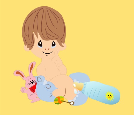 infant baptismのイラスト素材