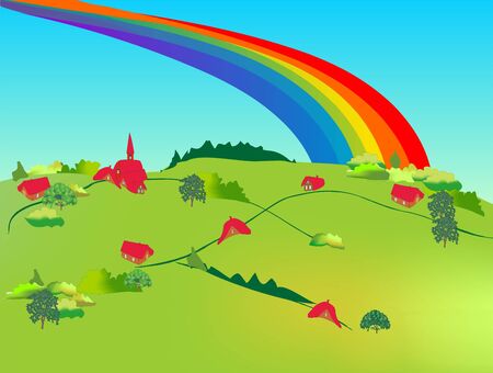 rainbowのイラスト素材