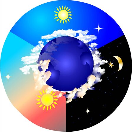 time of dayのイラスト素材