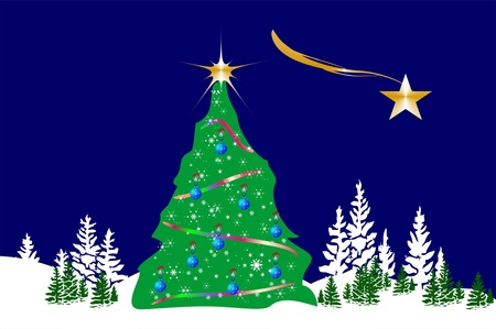 Christmas decorationのイラスト素材