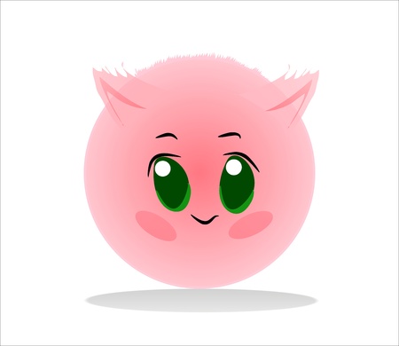 Kitten pinkのイラスト素材