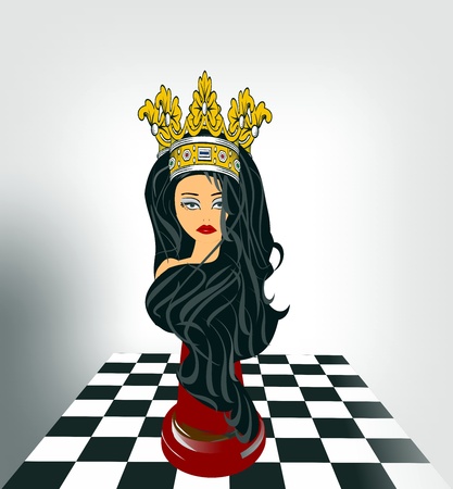on a chessboardのイラスト素材