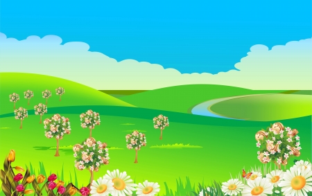 Spring harvest of moneyのイラスト素材